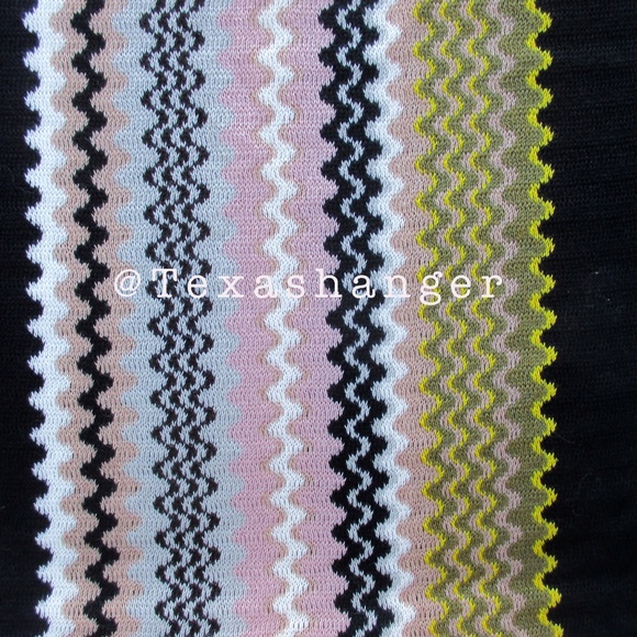 NWT Missoni Striped Pattern Multicolor Scarf - Picture 9 of 9